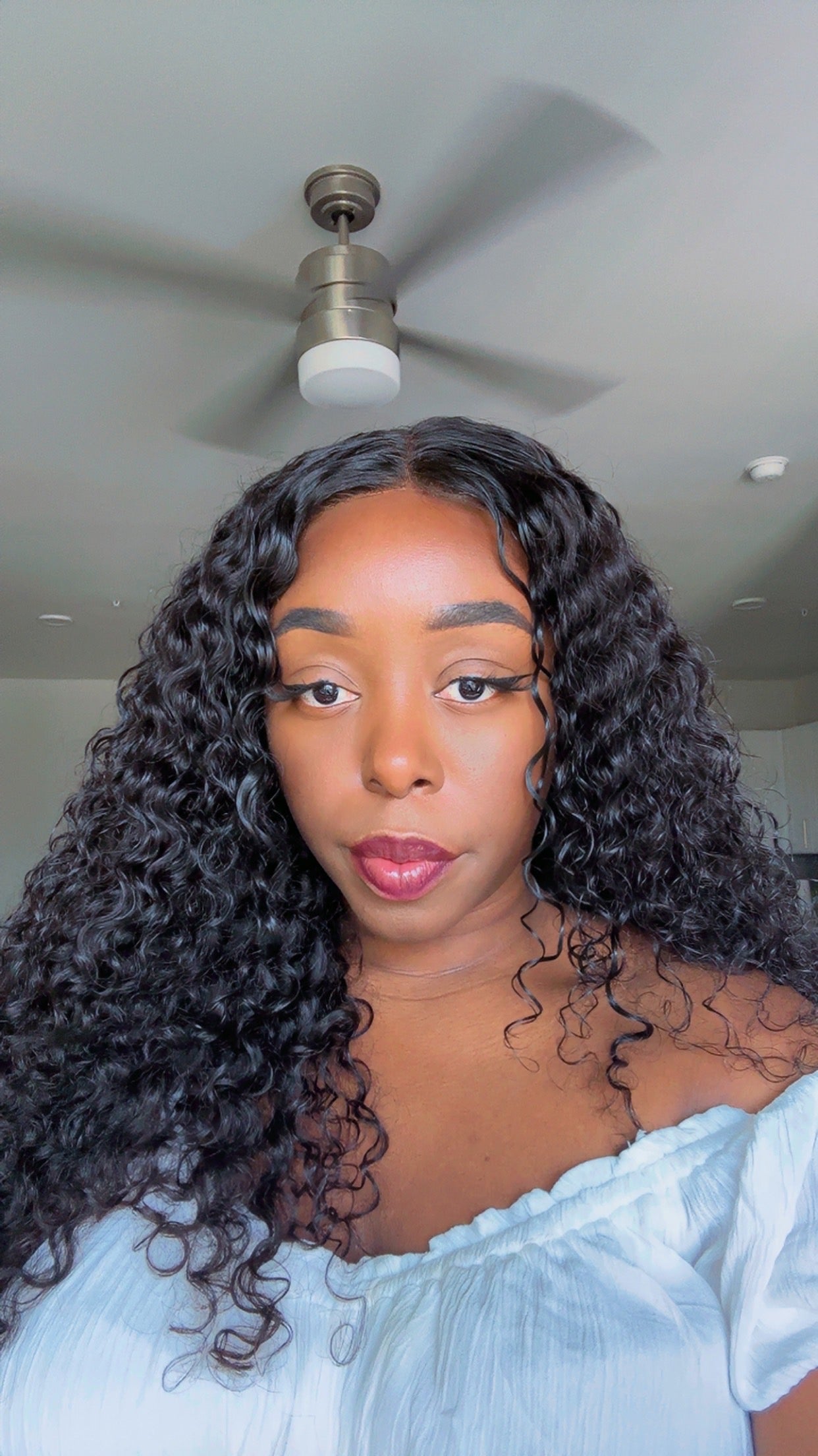 Cambodian Curly Glue-less HD Lace Wig