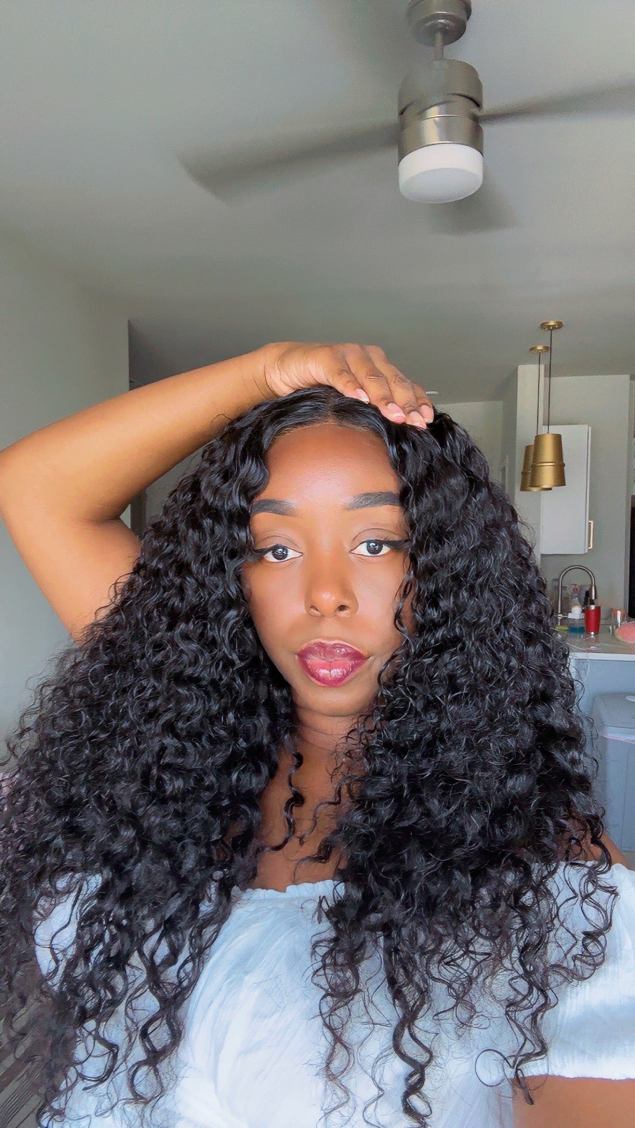Cambodian Curly Glue-less HD Lace Wig