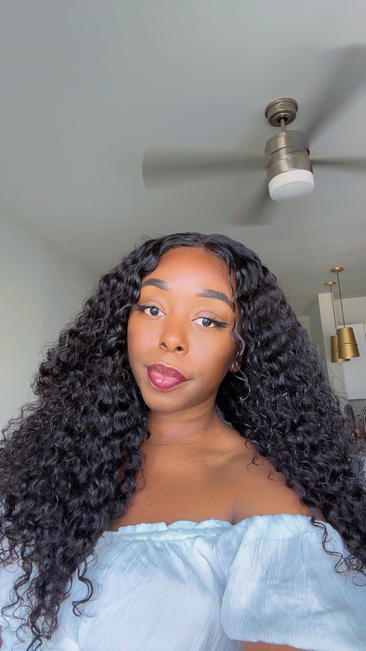 Cambodian Curly Glue-less HD Lace Wig